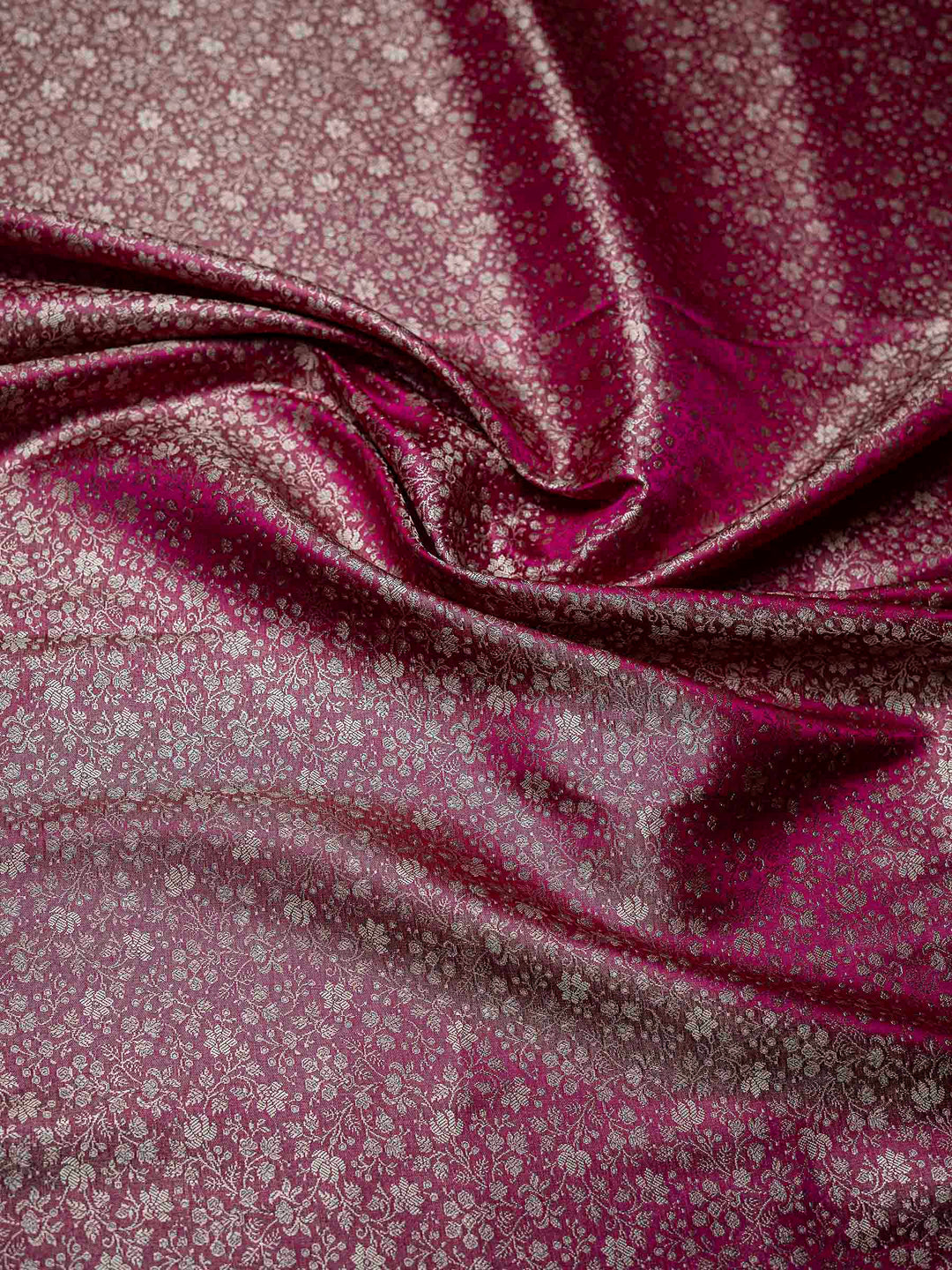 Maroon Woven Design Satin Saree