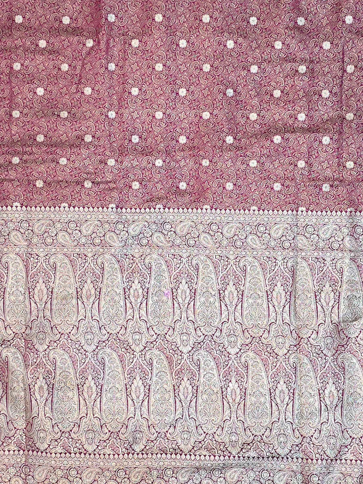 Rani Woven Design Satin Saree