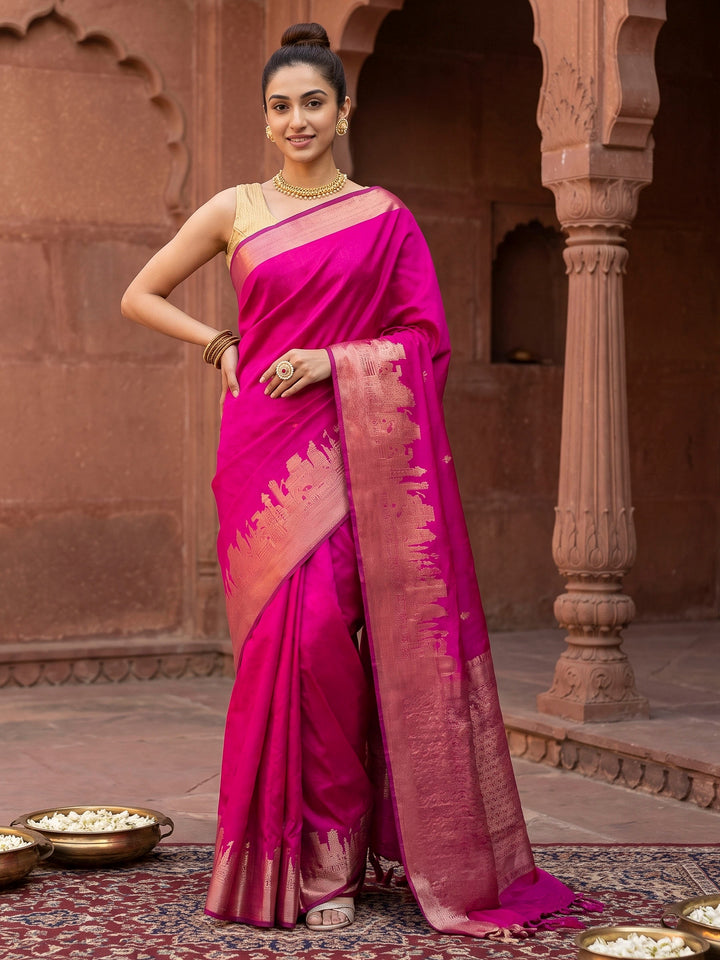 Rani Banarasi Woven Saree
