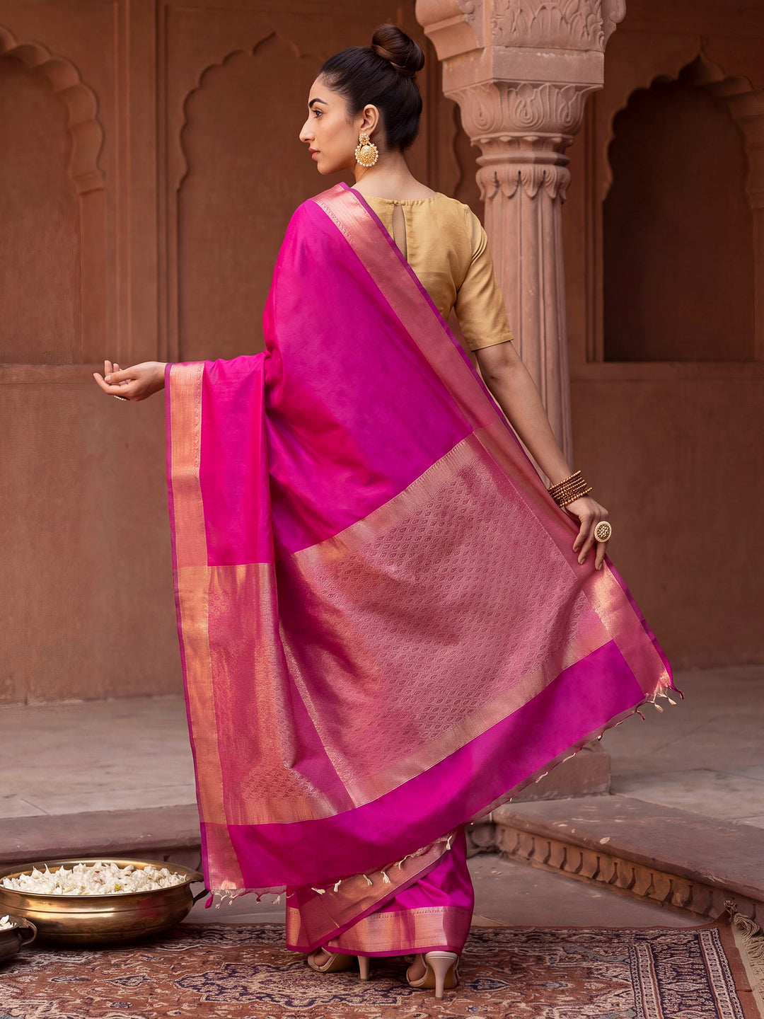 Rani Banarasi Woven Saree