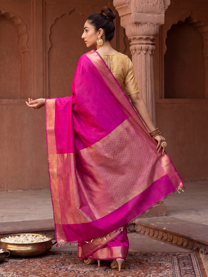 Rani Banarasi Woven Saree