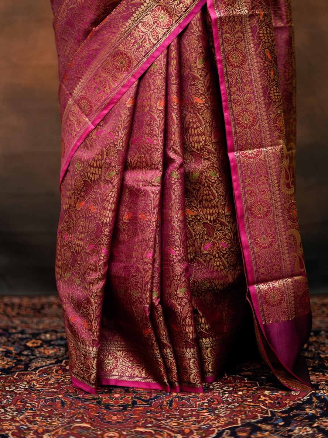 Rani Woven Design Banarasi Saree