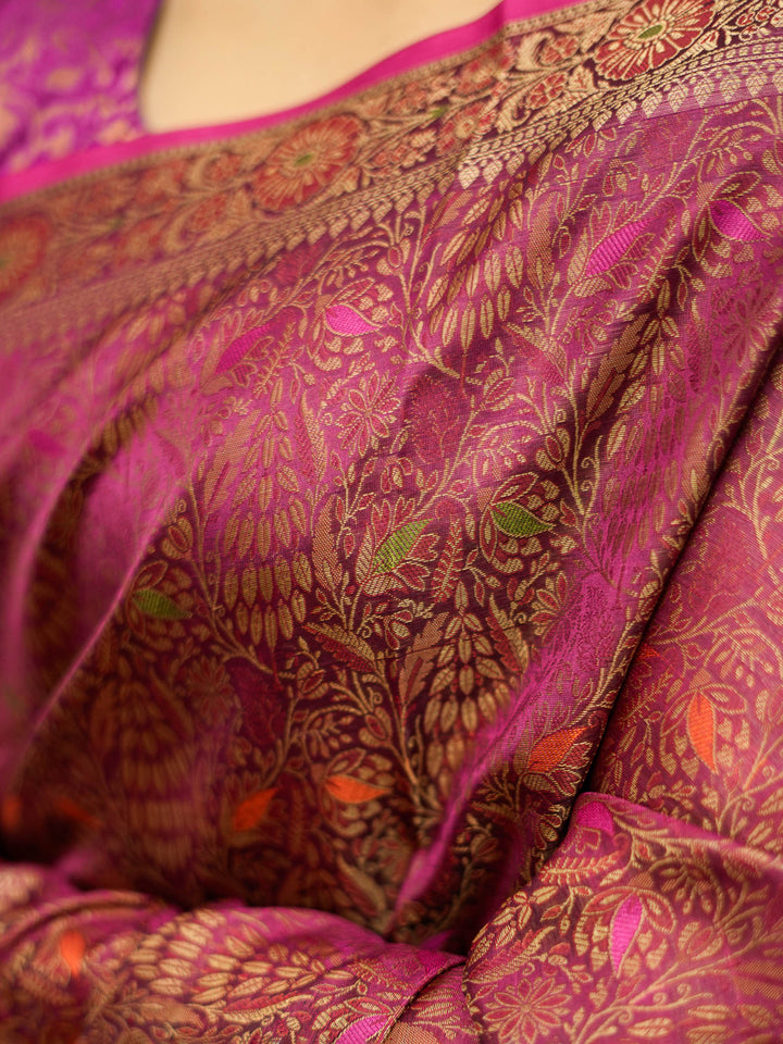 Rani Woven Design Banarasi Saree