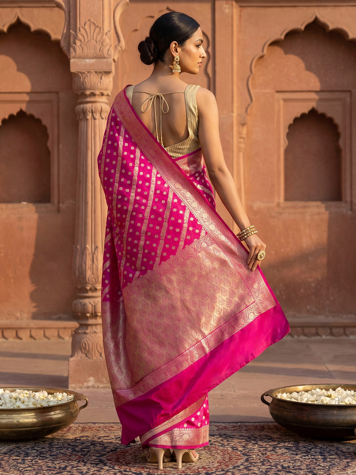 Rani Woven Design Banarasi Saree