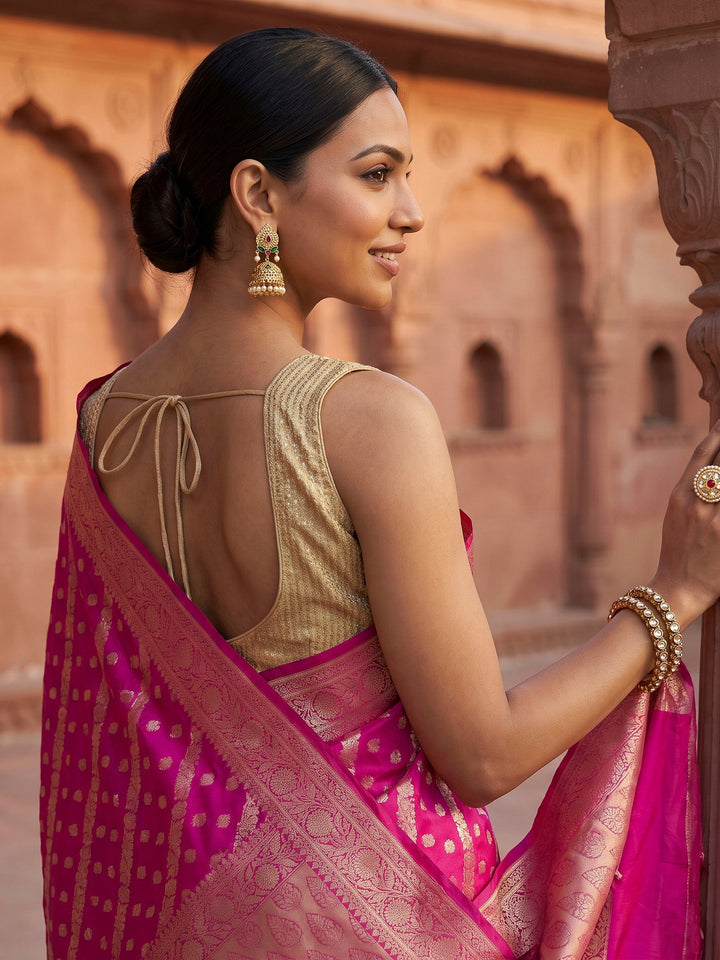 Rani Woven Design Banarasi Saree