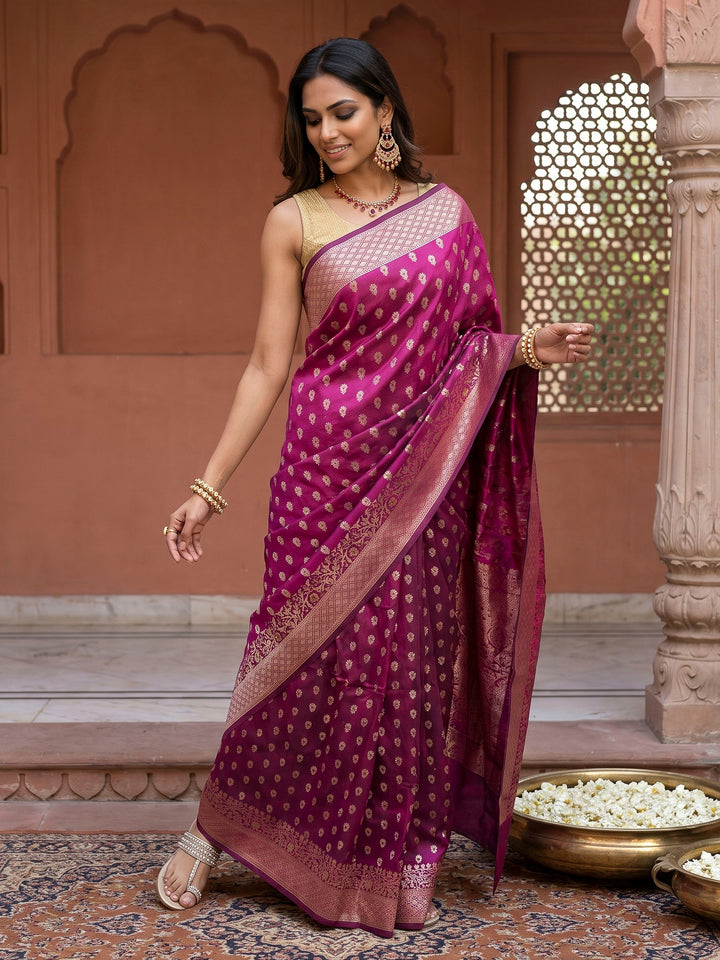 Rani Banarasi Woven Saree