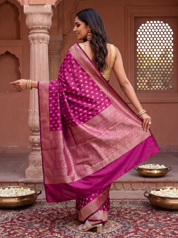 Rani Banarasi Woven Saree