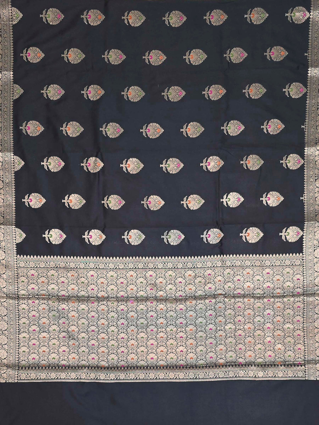 Black Banarasi Woven Saree