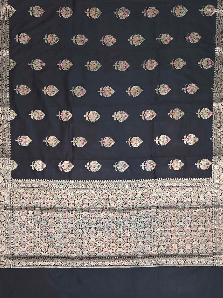 Black Banarasi Woven Saree