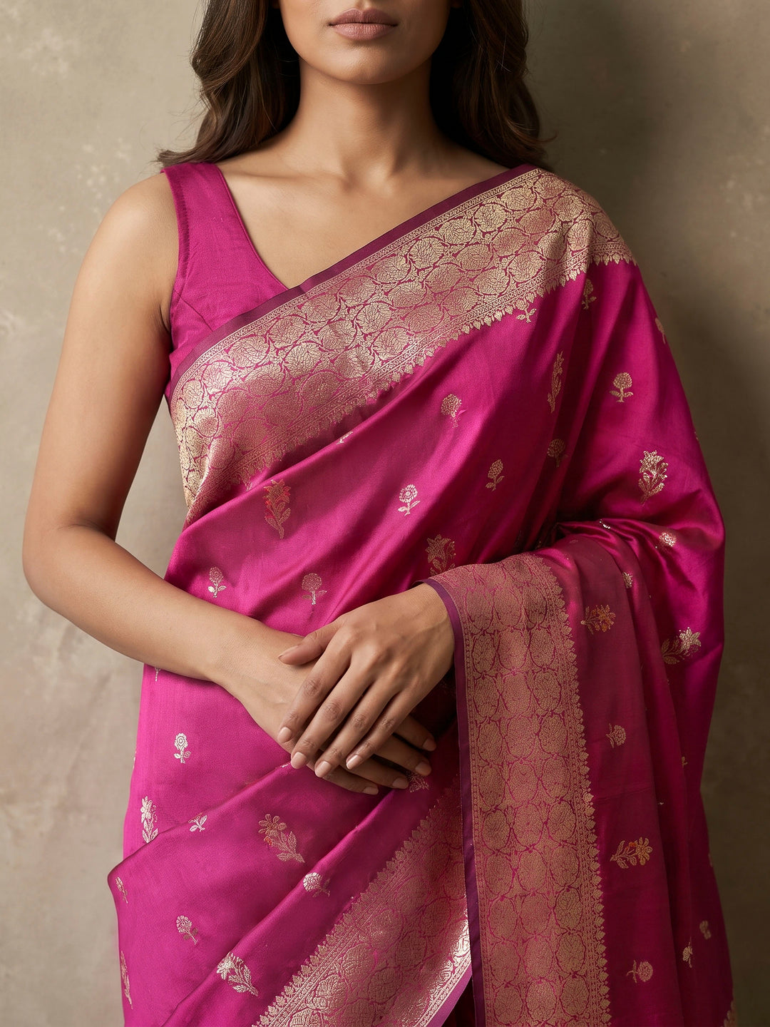 Rani Banarasi Woven Saree