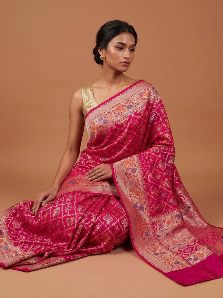 Rani Banarasi Woven Saree