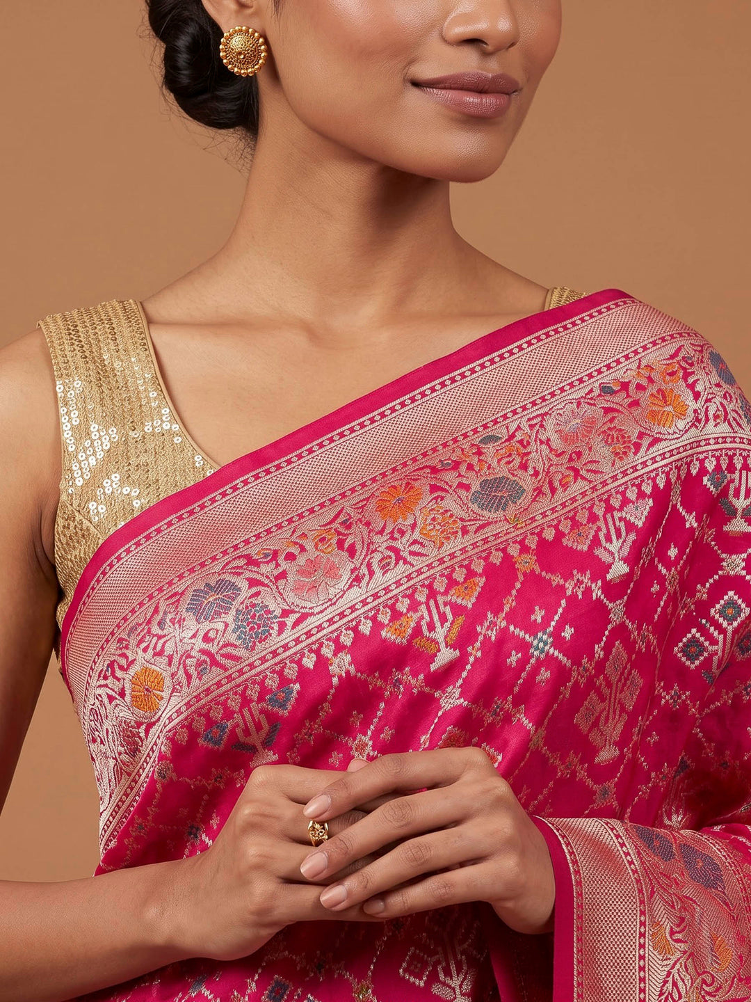 Rani Banarasi Woven Saree