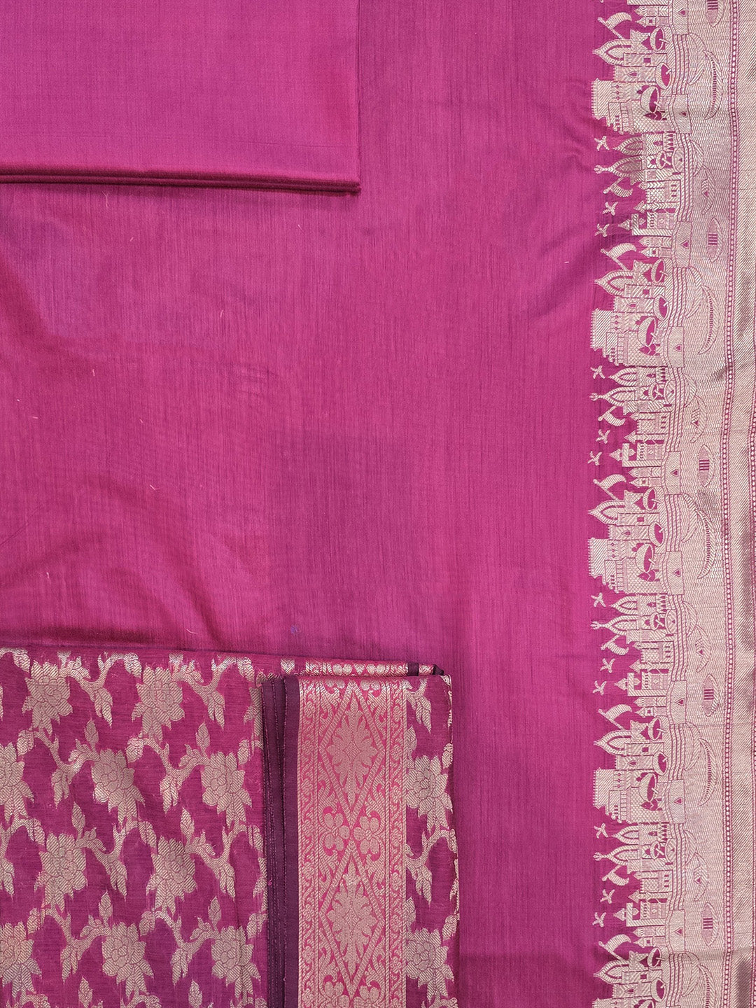 Rani Chanderi Woven Unstitched Dress Material
