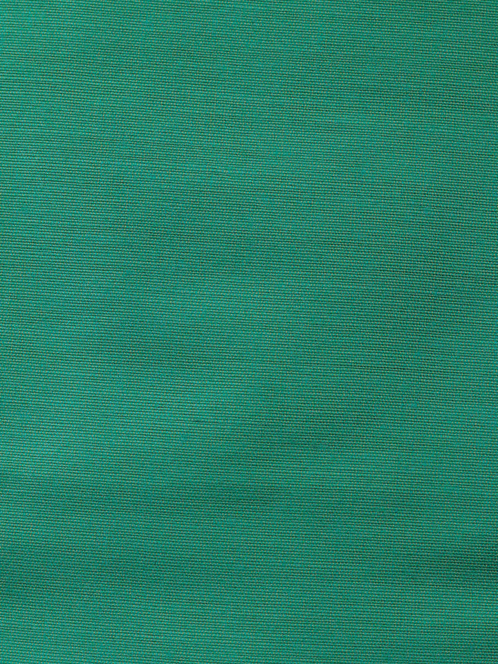 Green Banarasi Chanderi Unstitched Dress Material