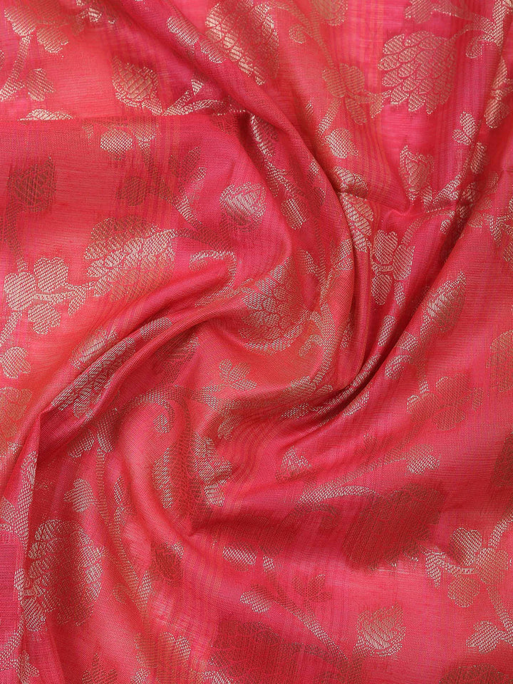 Rani Banarasi Chanderi Unstitched Dress Material