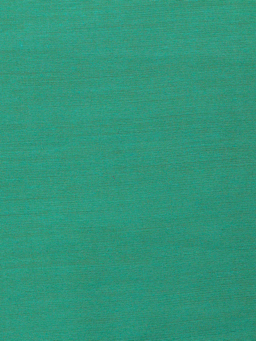 Green Banarasi Chanderi Unstitched Dress Material