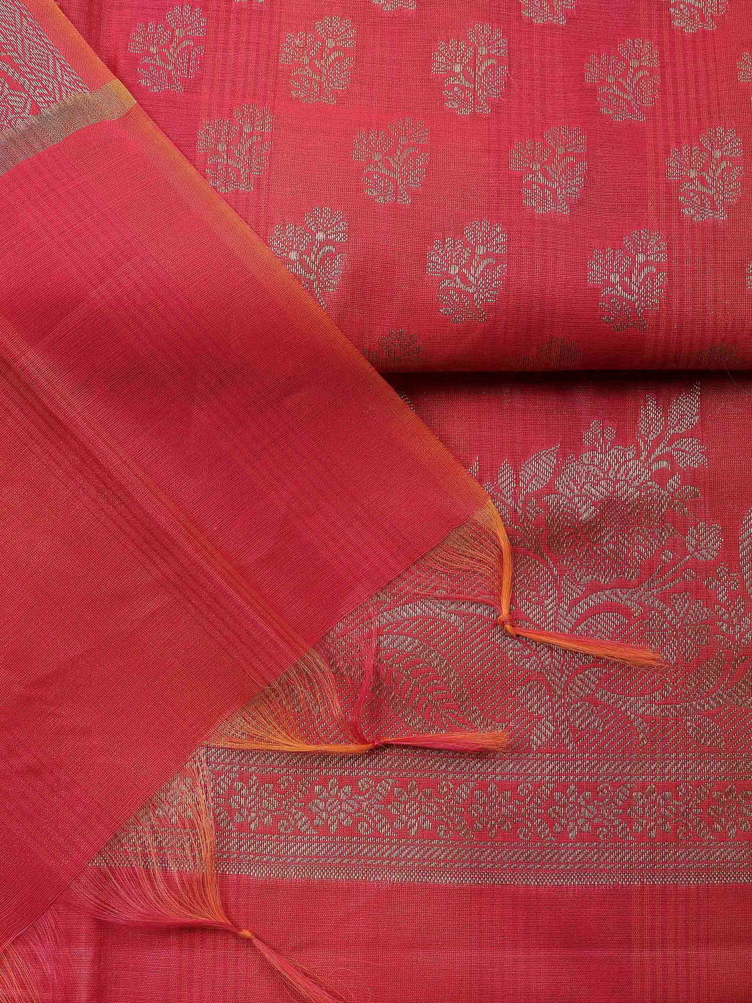 Rani Banarasi Chanderi Unstitched Dress Material