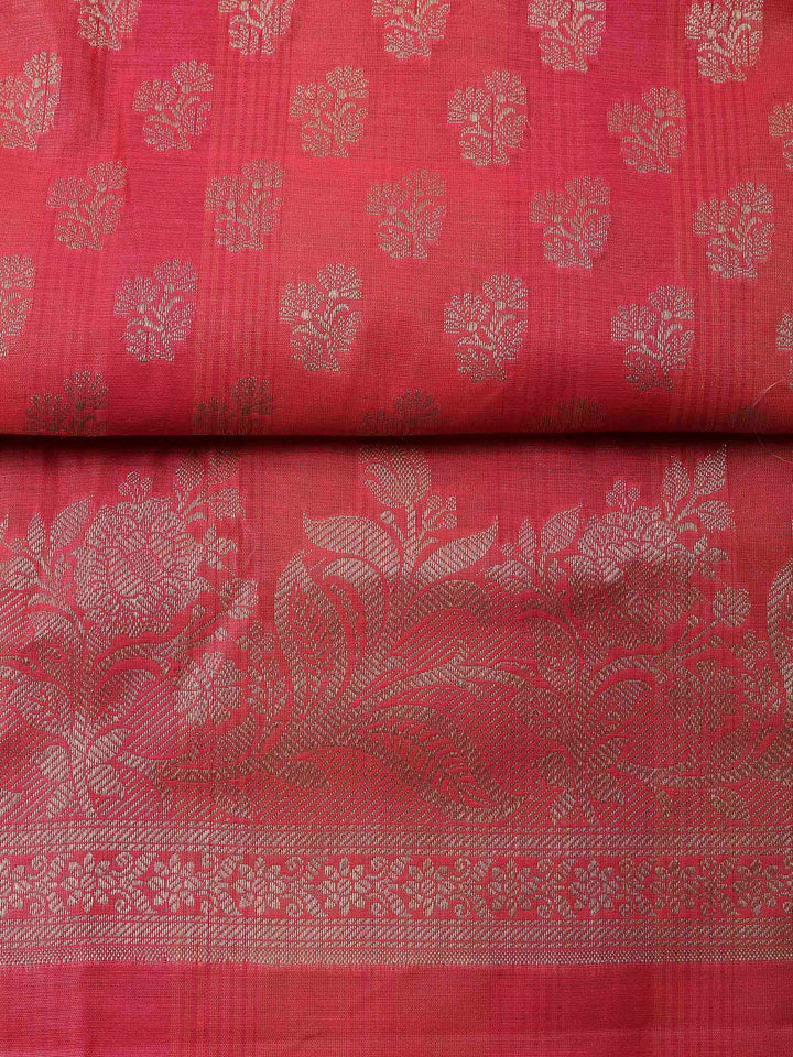 Rani Banarasi Chanderi Unstitched Dress Material