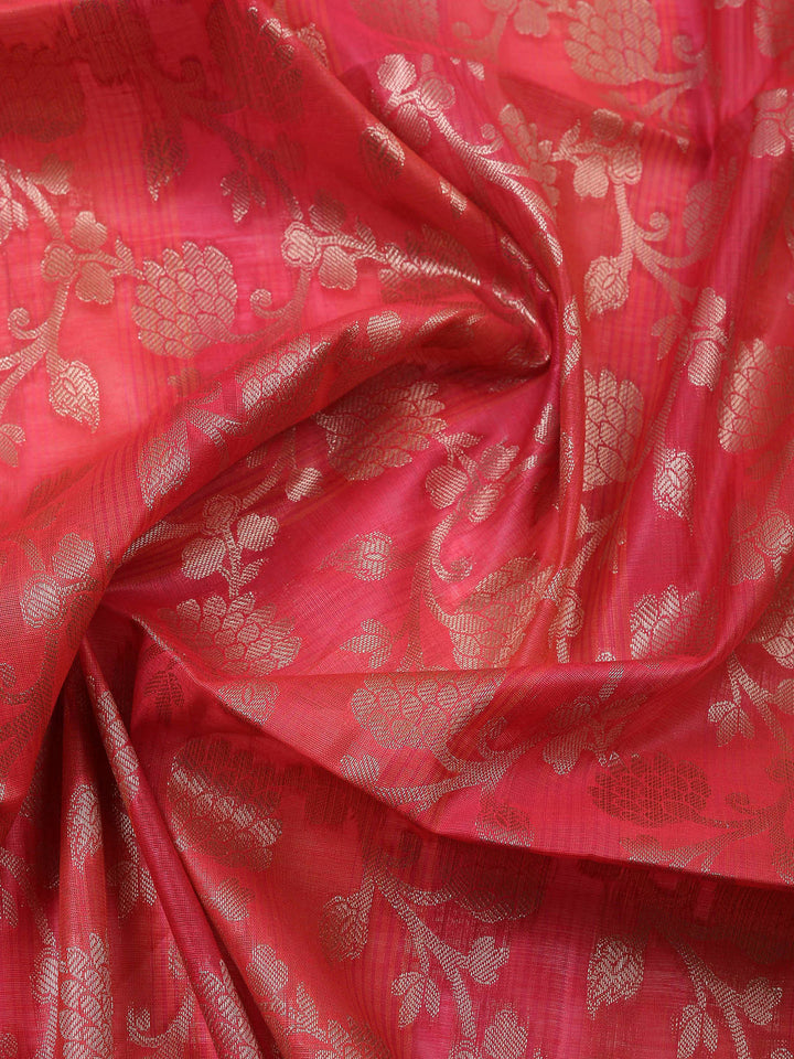 Rani Banarasi Chanderi Unstitched Dress Material