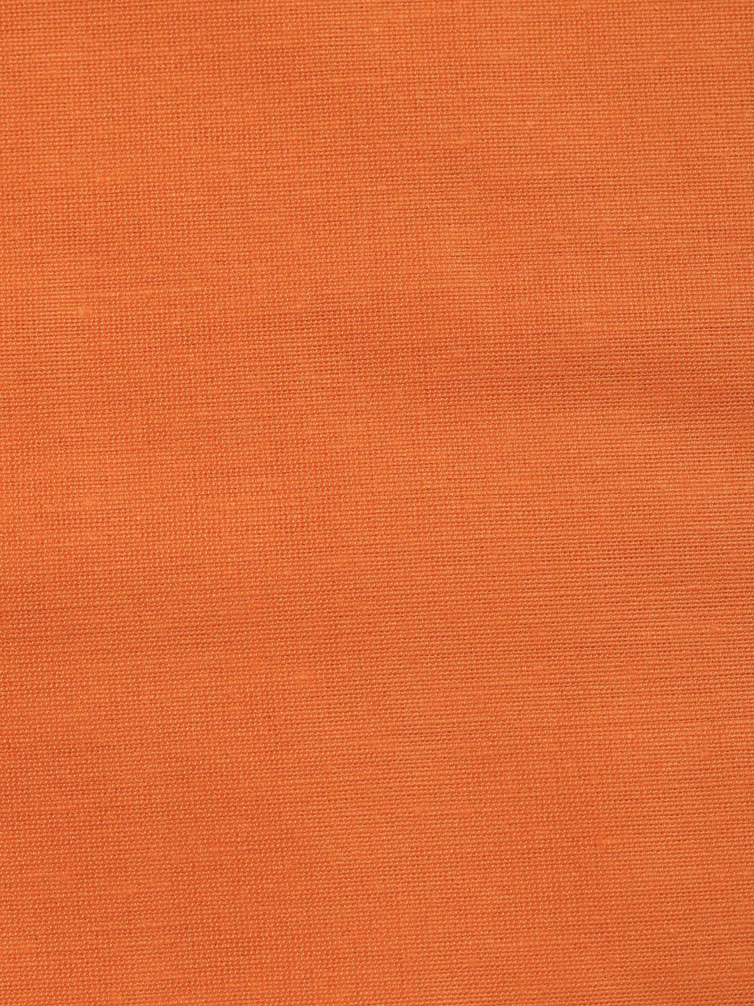 Orange Woven Design Chanderi Unstitched Suit &amp; Pant With Banarsi Dupatta