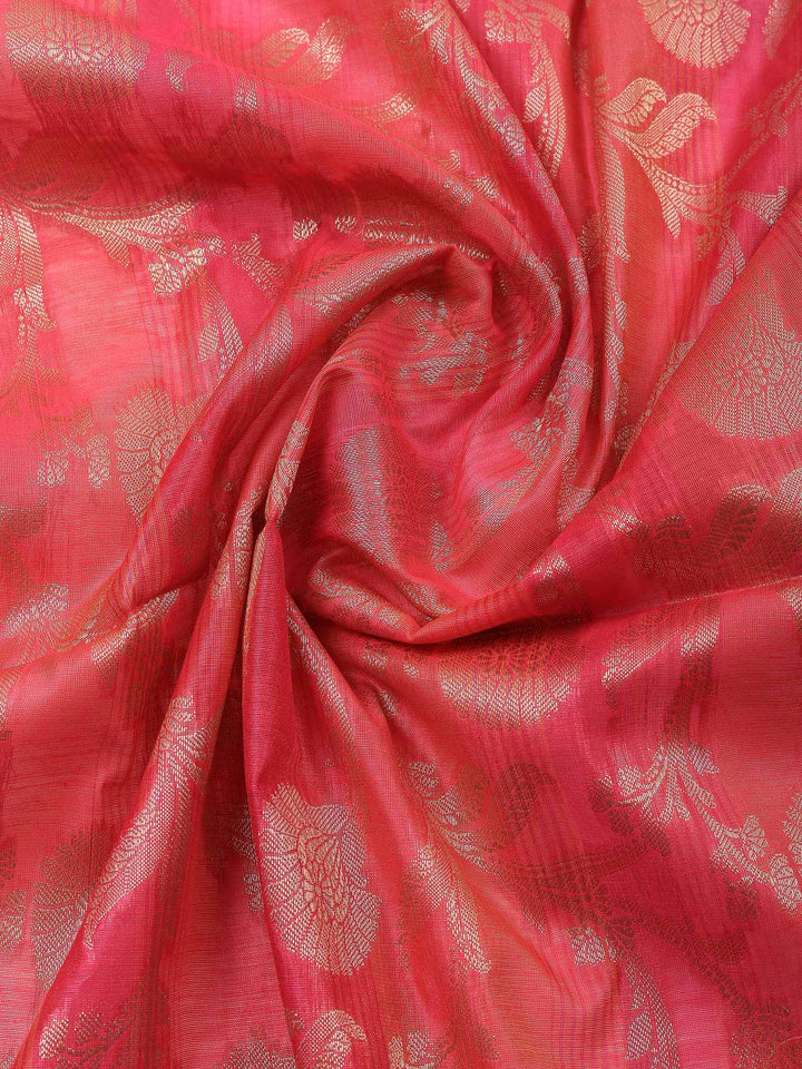 Rani Banarasi Chanderi Unstitched Dress Material