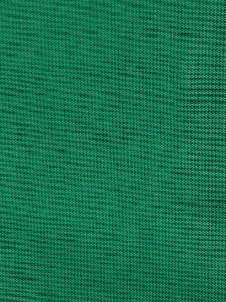 Green Banarasi Chanderi Unstitched Dress Material
