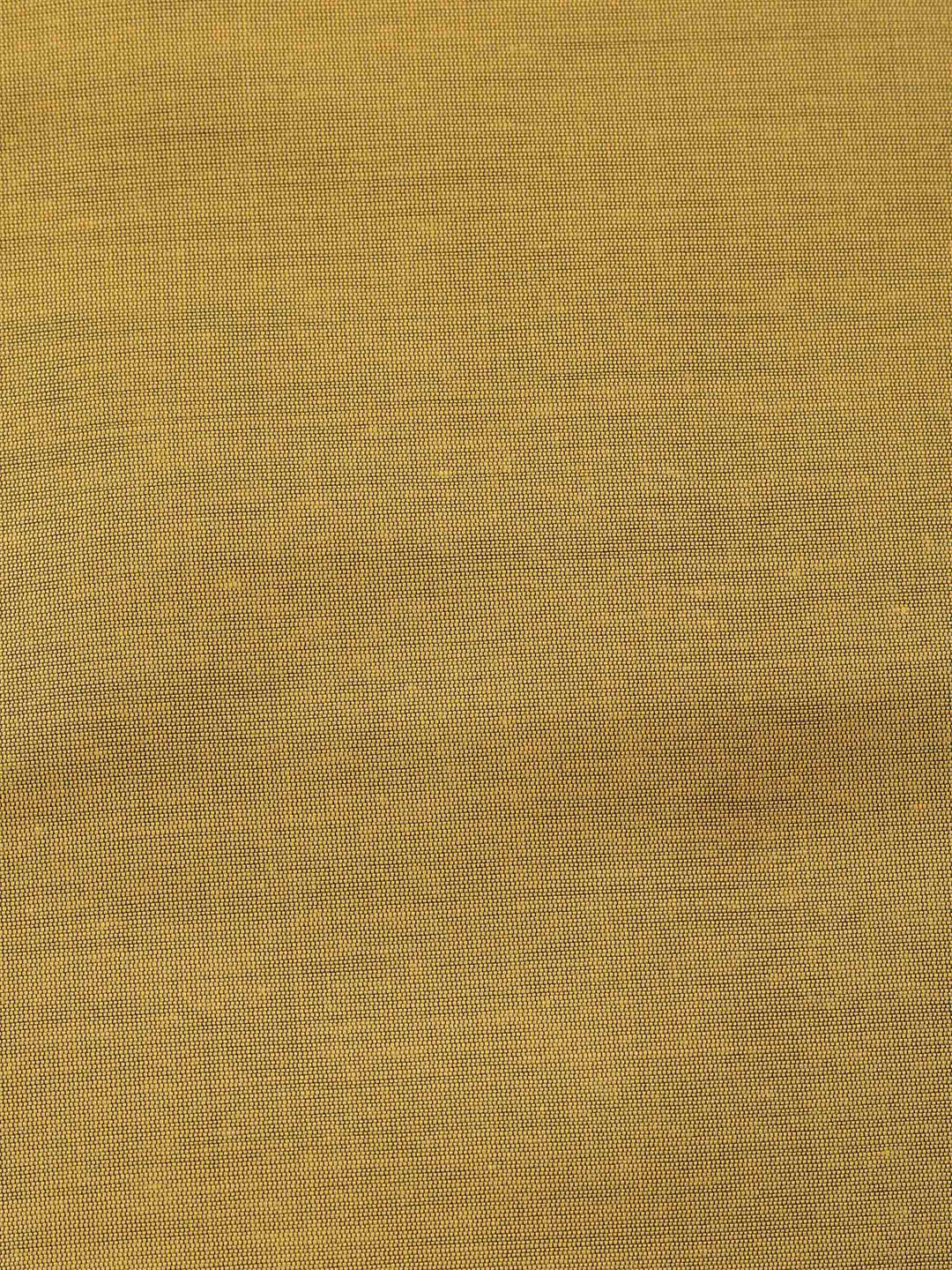 Mustard Banarasi Chanderi Unstitched Dress Material