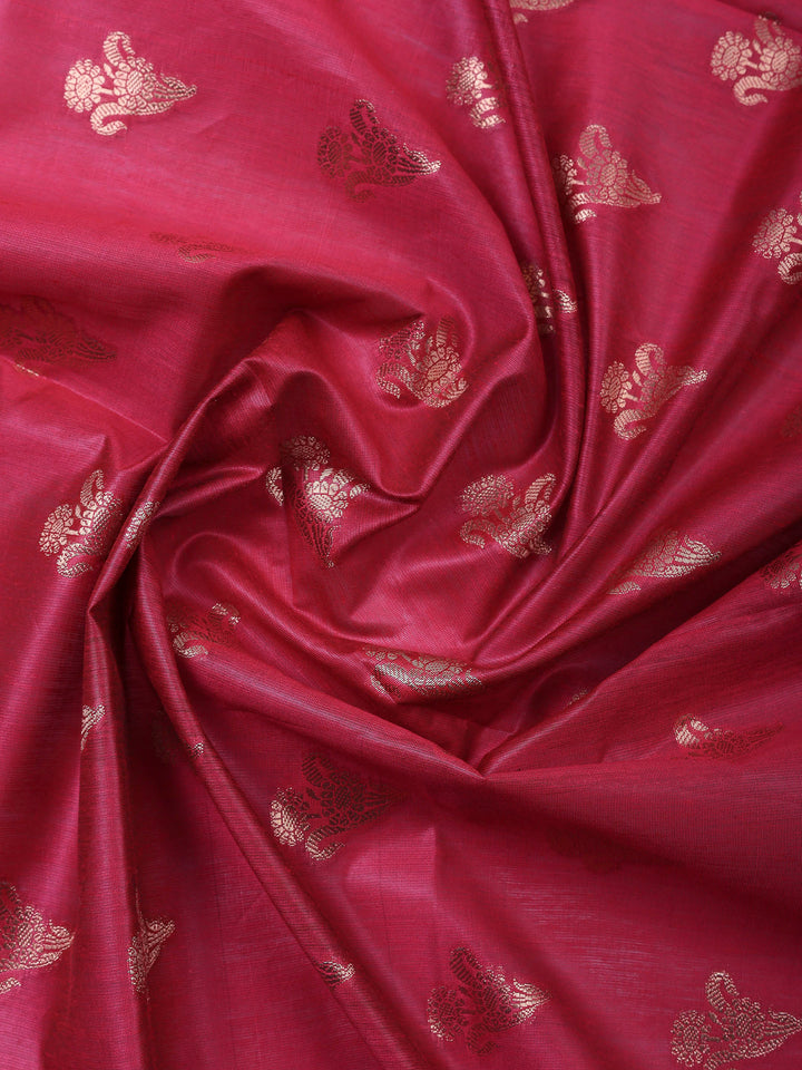 Rani Banarasi Chanderi Unstitched Dress Material