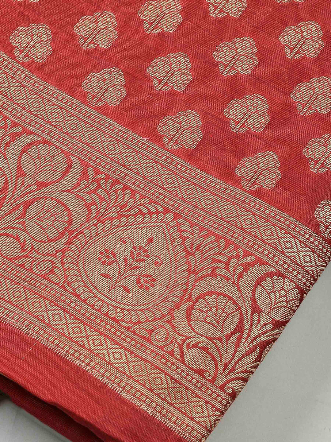 Maroon Banarasi Chanderi Unstitched Dress Material
