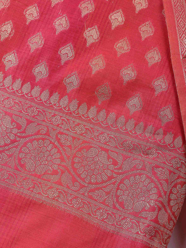 Rani Banarasi Chanderi Unstitched Dress Material