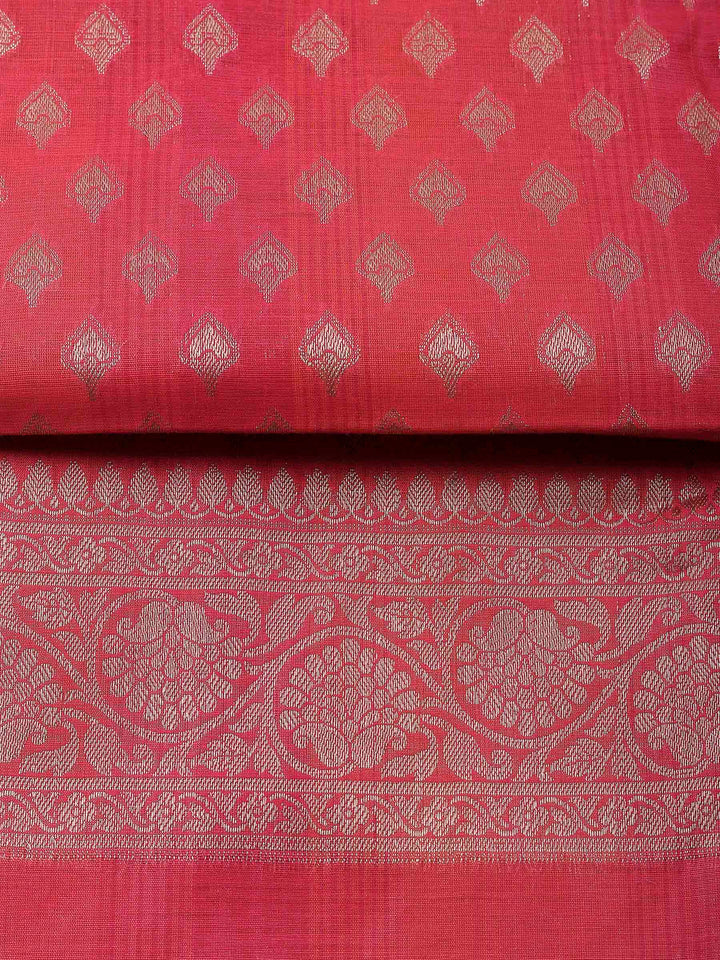 Rani Banarasi Chanderi Unstitched Dress Material