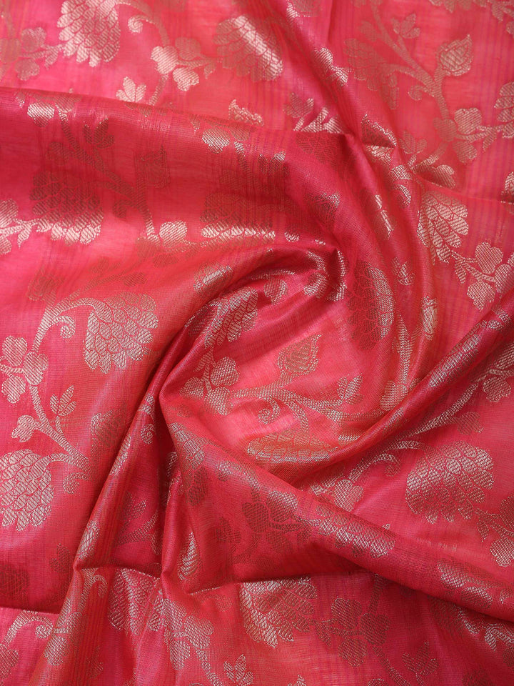 Rani Banarasi Chanderi Unstitched Dress Material