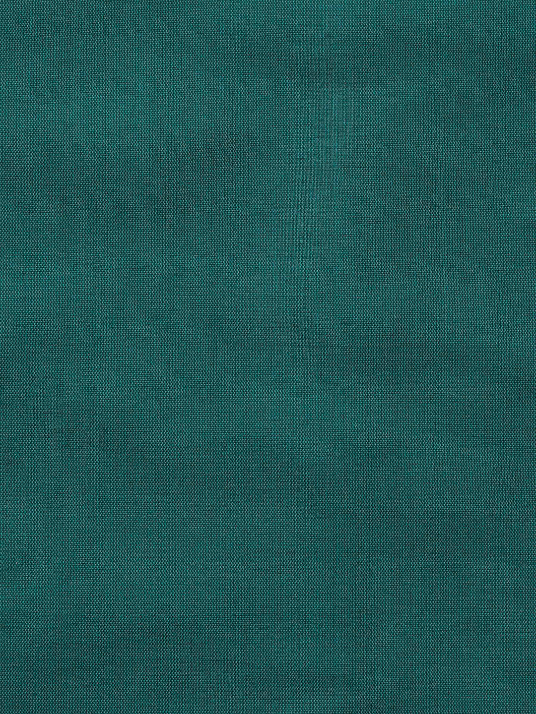 Beige Teal Blue Chanderi Banarasi Unstitched Dress Material