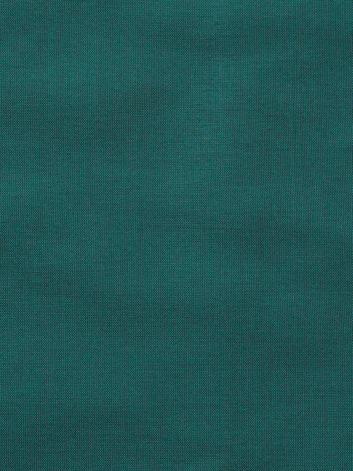 Beige Teal Blue Chanderi Banarasi Unstitched Dress Material