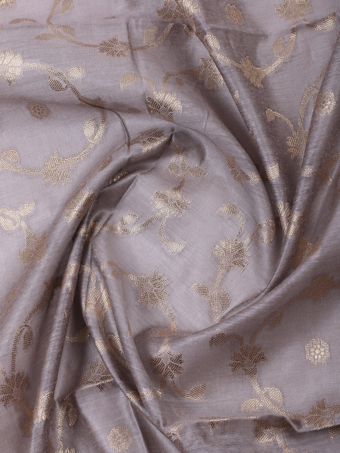 Mauve Chanderi Banarasi Unstitched Dress Material