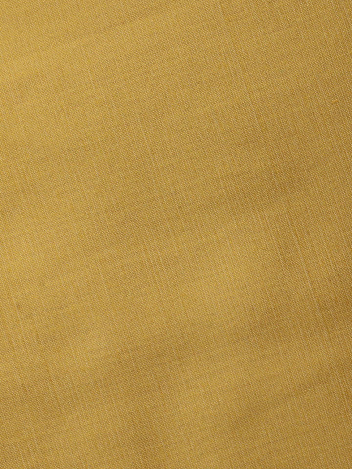Mustard Chanderi Banarasi Unstitched Dress Material