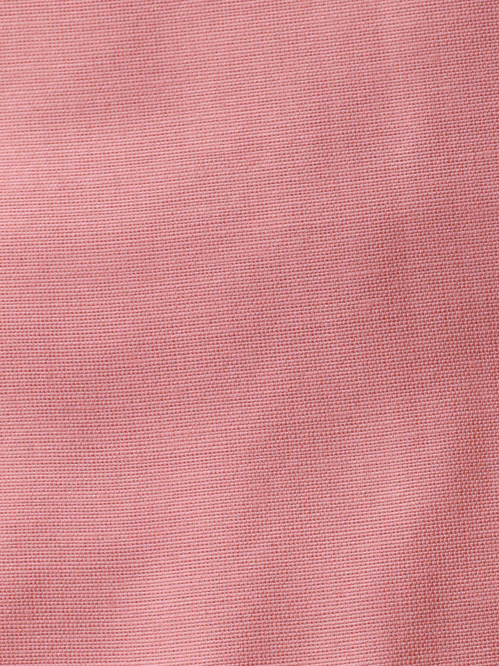 Peach Woven Design Chanderi Unstitched Suit &amp; Pant With Banarsi Dupatta