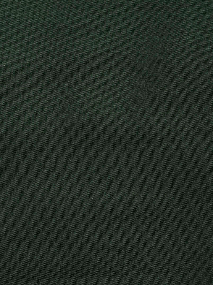 Bottle Green Chanderi Banarasi Unstitched Dress Material