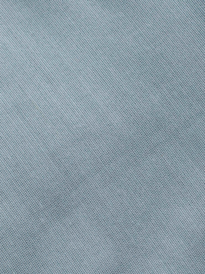 Grey Blue Woven Design Chanderi Unstitched Suit &amp; Pant With Banarsi Dupatta