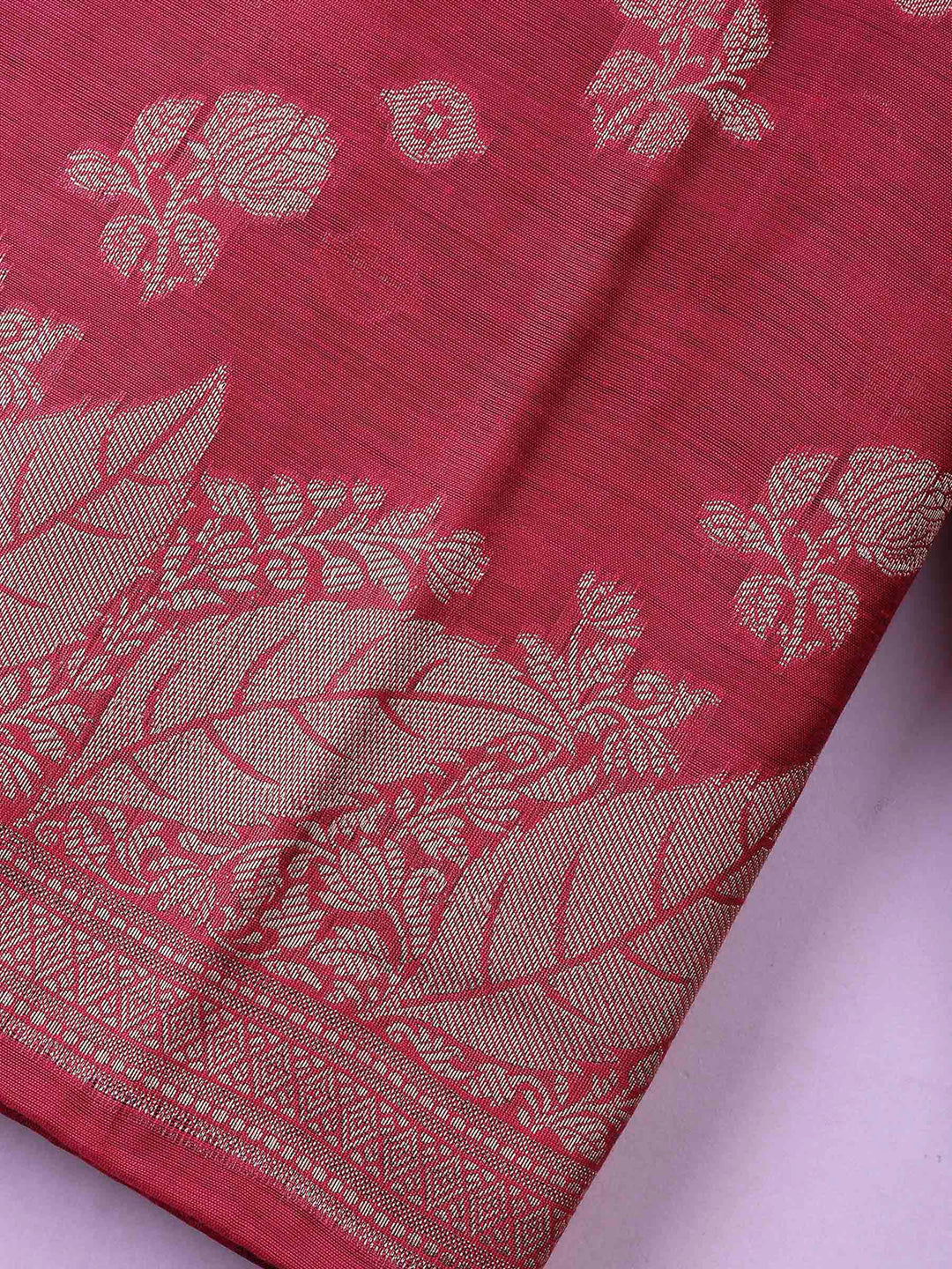 Rani Banarasi Chanderi Unstitched Dress Material