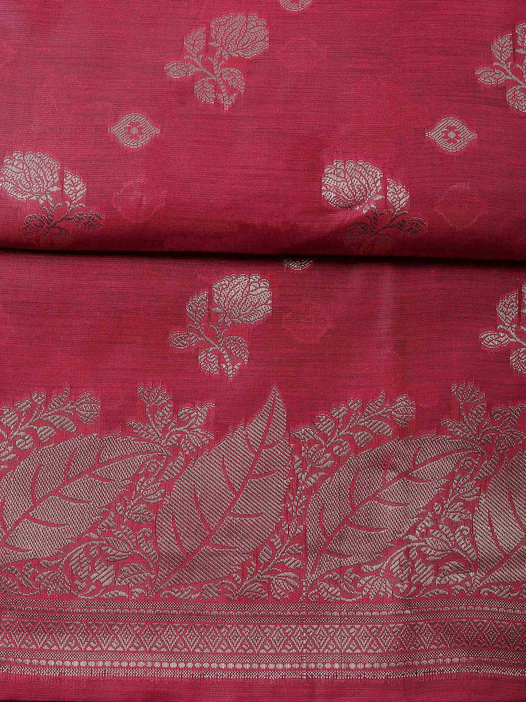 Rani Banarasi Chanderi Unstitched Dress Material