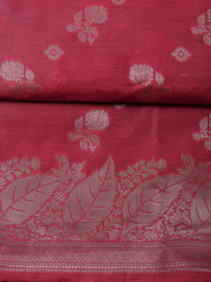 Rani Banarasi Chanderi Unstitched Dress Material