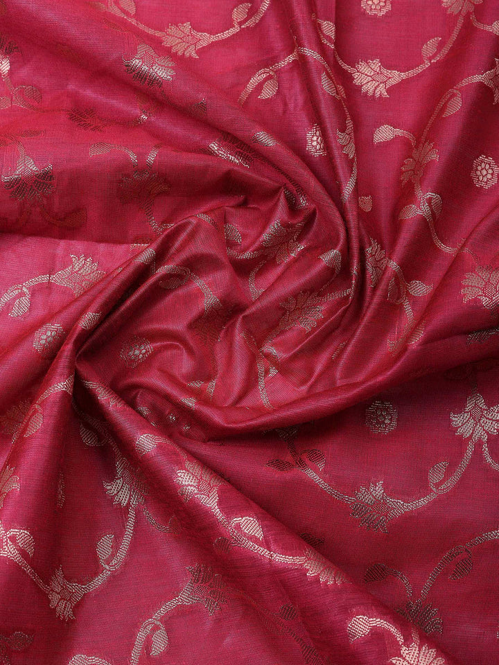 Rani Banarasi Chanderi Unstitched Dress Material