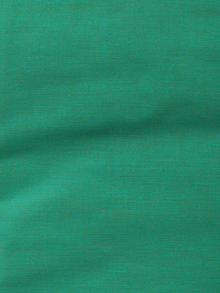 Green Woven Design Chanderi Unstitched Suit &amp; Pant With Banarsi Dupatta