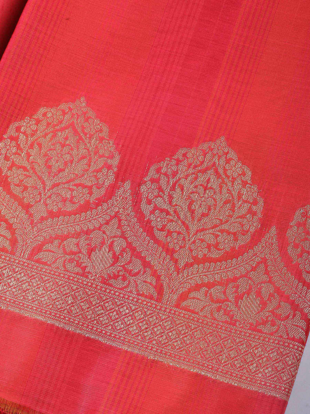Rani Woven Design Chanderi Unstitched Suit &amp; Pant With Banarsi Dupatta
