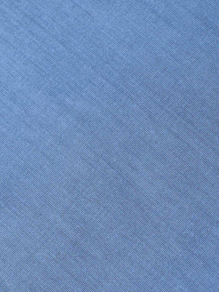 Grey Blue Woven Design Chanderi Unstitched Suit &amp; Pant With Chanderi Dupatta