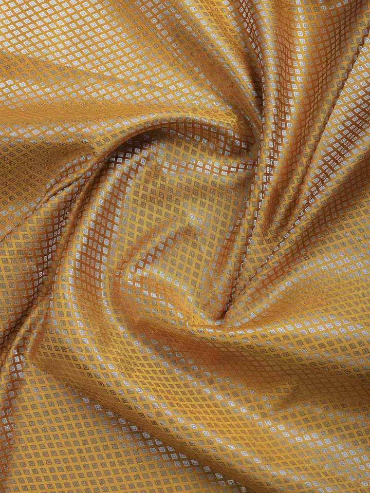 Mustard Woven Design Art Silk Saree
