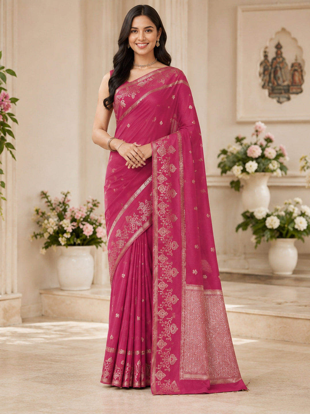 Gazari Woven Design Art Silk Saree