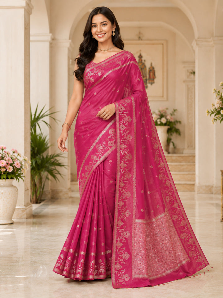 Gazari Woven Design Art Silk Saree