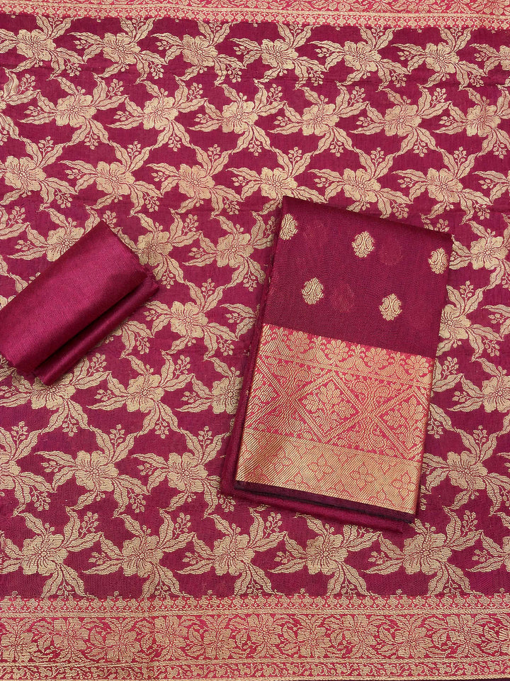 Rani Printed Chanderi Unstitched Dress Material